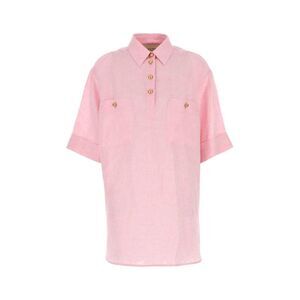 Valentino Garavani Women Pink Linen Blouse